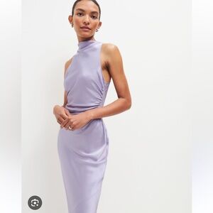 Reformation Casette Silk Dress